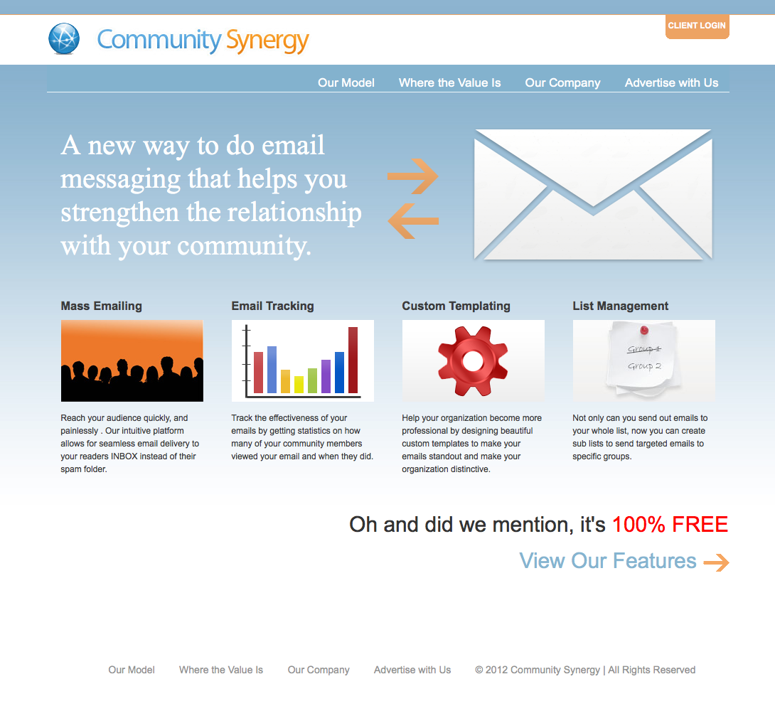 Community Synergy Web Design 2009